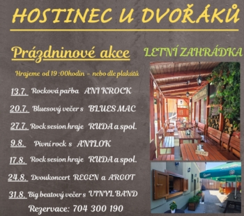 Hostinec U Dvořáků - letní koncert na zahrádce