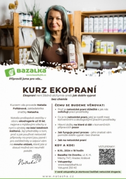 Kurz ekopraní s českými produkty vyrobenými z kaštanů