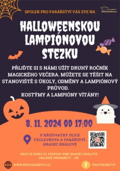 Halloweenská lampionová stezka