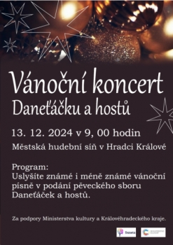 Vánoční koncert Daneťáčku a hostů